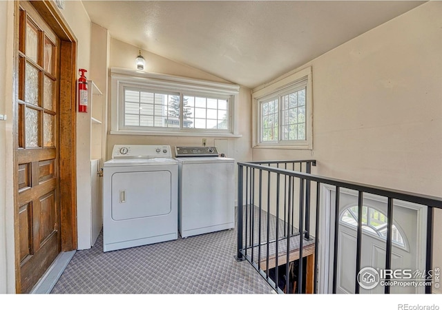 1906 Miner St, Idaho Springs, CO 80452 - laundry room featuring separate washer and dryer and carpet floors