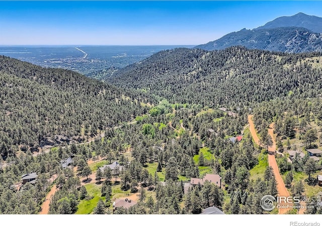 148 Granite Dr, Boulder, CO 80302 - view of mountain backdrop featuring a forest