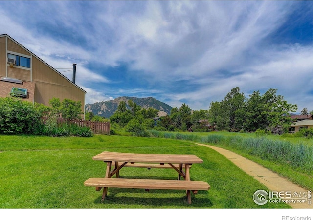 3381 Cripple Creek Trl # D14, Boulder, CO 80305 - view of property's community featuring a mountain view and a lawn