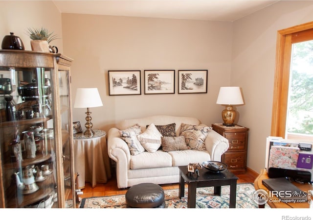 118 Alpine Dr, Estes Park, CO 80517 - living area with healthy amount of natural light and wood finished floors