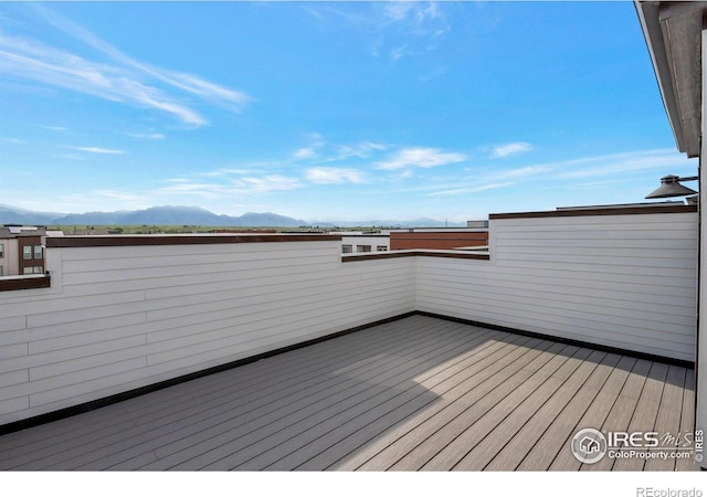 362 Promenade Dr, Superior, CO 80027 - wooden terrace with a mountain view
