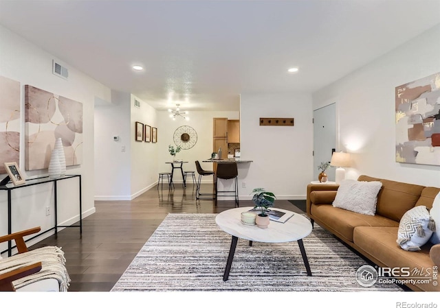 3250 Oneal Cir Unit 10, Boulder, CO 80301 - living room with dark wood finished floors and recessed lighting