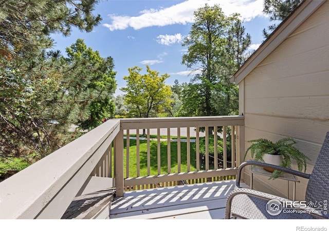 4863 W Moorhead Cir, Boulder, CO 80305 - view of wooden terrace