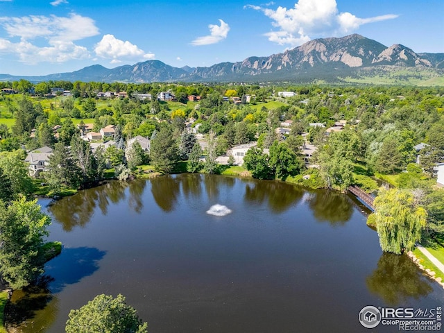 4863 W Moorhead Cir, Boulder, CO 80305 - bird's eye view of a water and mountain view