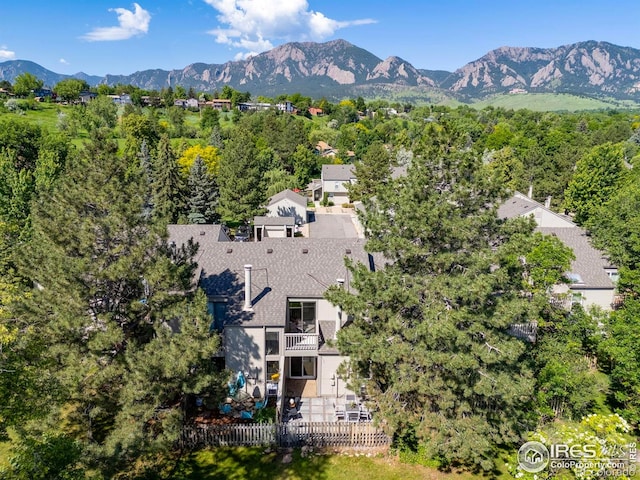 4863 W Moorhead Cir, Boulder, CO 80305 - view from above of property featuring mountains