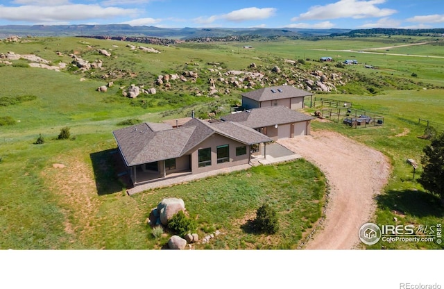 102 Bear Hollow Rd, Laporte, CO 80535 - aerial view of sparsely populated area featuring a mountain backdrop