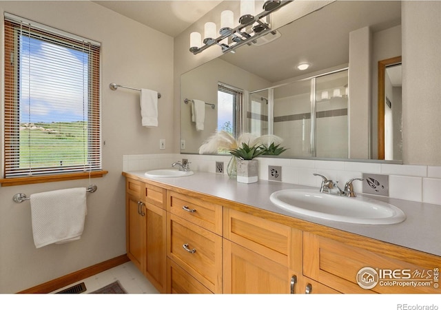 102 Bear Hollow Rd, Laporte, CO 80535 - full bath with a shower stall and double vanity
