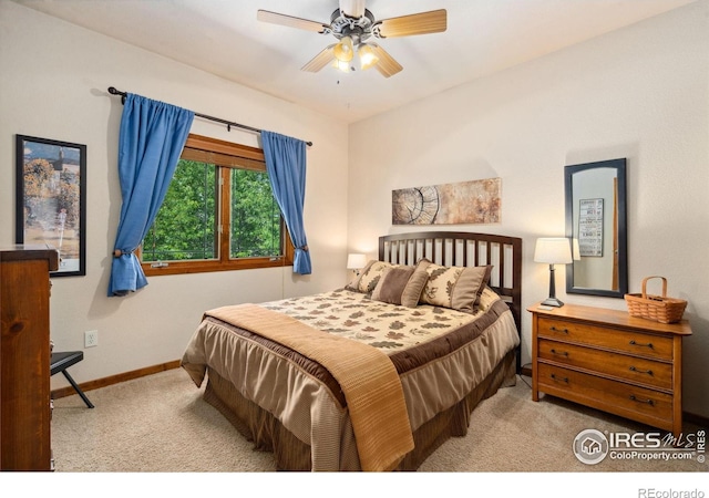 2156 Meander Rd, Windsor, CO 80550 - bedroom with carpet flooring and ceiling fan