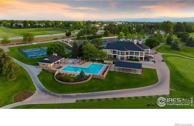 5424 Taylor Ln, Fort Collins, CO 80528 - aerial view of a pool area