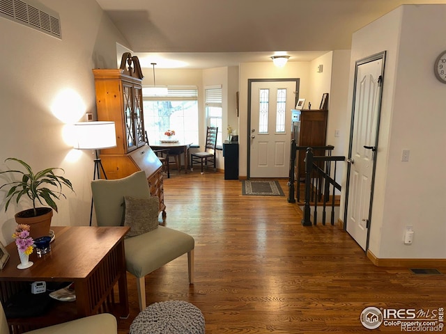205 Timber Ridge Ct, Severance, CO 80550 - entrance foyer with wood finished floors and baseboards