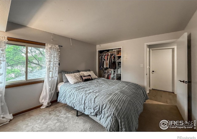 5004 Fox Hill Dr, Longmont, CO 80504 - carpeted bedroom with a closet and baseboards
