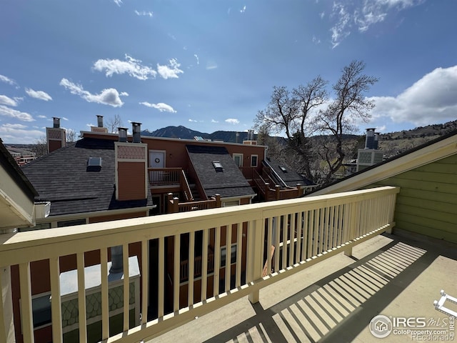 3025 Broadway St Unit 17, Boulder, CO 80304 - balcony featuring a mountain view