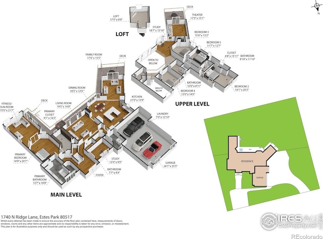 1740 N Ridge Ln, Estes Park, CO 80517 - view of home floor plan