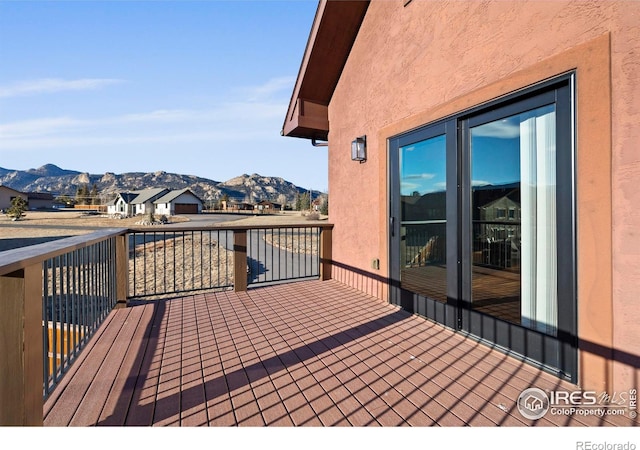 1740 N Ridge Ln, Estes Park, CO 80517 - deck featuring a mountain view