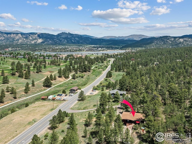 1650 Powelly Ln, Estes Park, CO 80517 - aerial view of a mountain backdrop