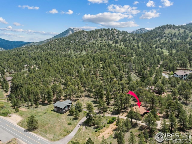 1650 Powelly Ln, Estes Park, CO 80517 - aerial view of a mountainous background