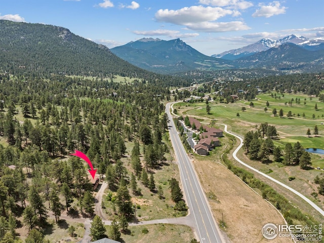 1650 Powelly Ln, Estes Park, CO 80517 - aerial view of a mountainous background
