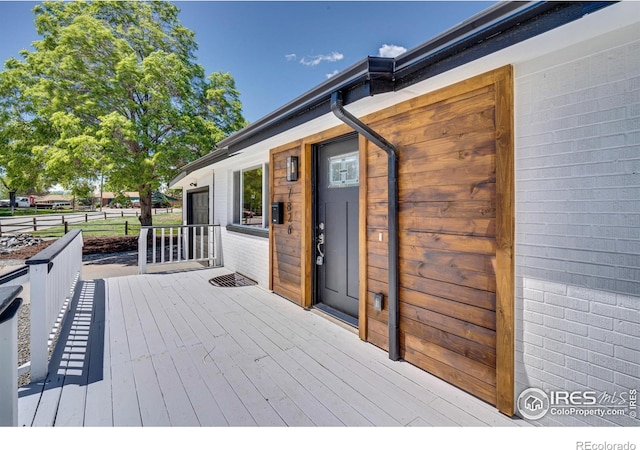 7826 Joan Dr, Denver, CO 80221 - view of wooden terrace