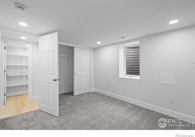 9230 Aspen Dr, Thornton, CO 80229 - unfurnished bedroom featuring carpet flooring, recessed lighting, and a closet