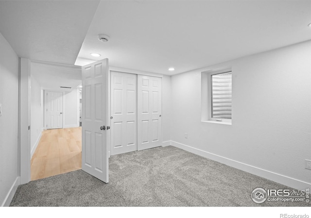 9230 Aspen Dr, Thornton, CO 80229 - basement with carpet floors and recessed lighting