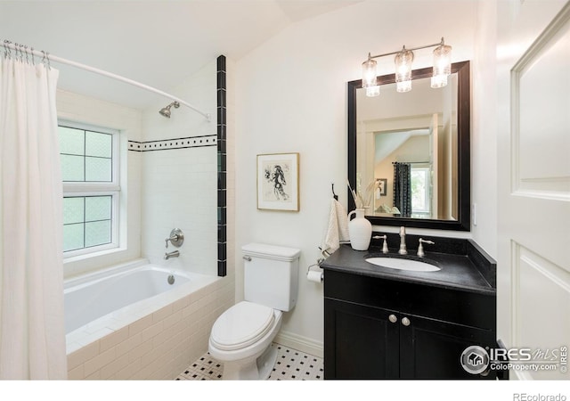 512 Marine St, Boulder, CO 80302 - full bathroom featuring tiled shower / bath combo and vanity
