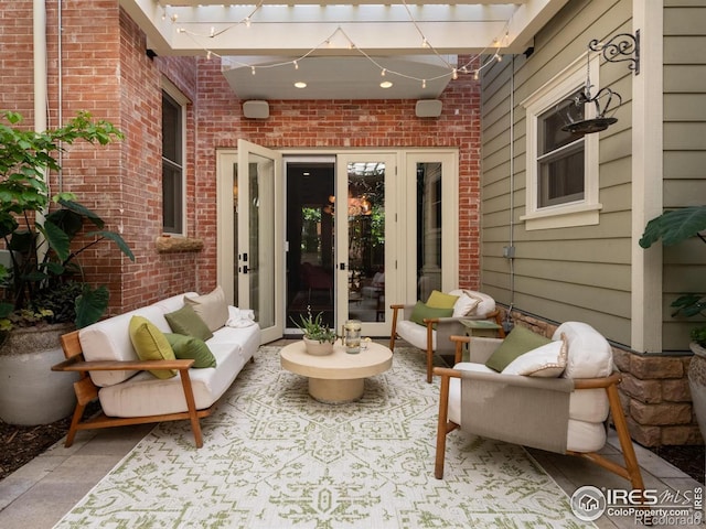 512 Marine St, Boulder, CO 80302 - view of patio featuring french doors and an outdoor hangout area