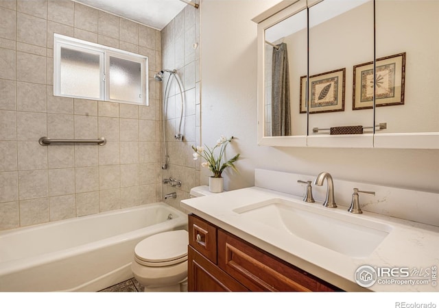 2213 Hiawatha Ct, Fort Collins, CO 80525 - bathroom with vanity and shower / bath combination with curtain