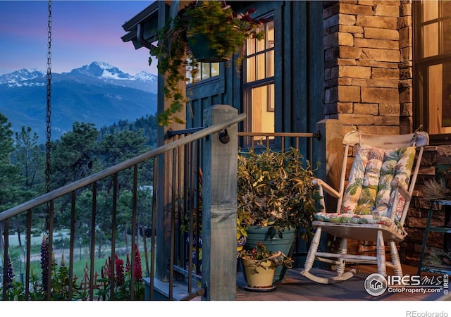 2055 Siskin Dr, Estes Park, CO 80517 - balcony with a mountain view