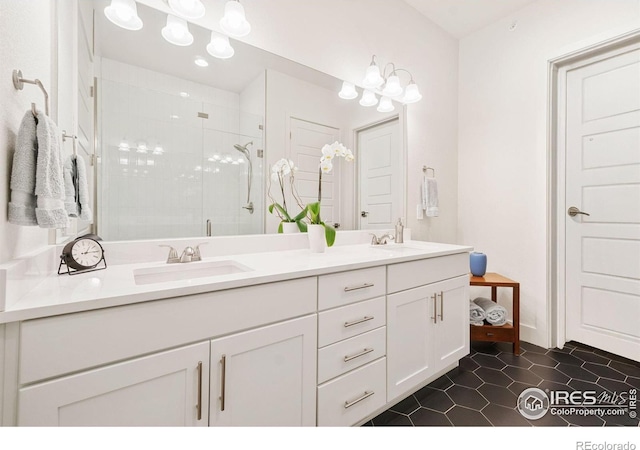 1911 Morningstar Way Unit 2, Fort Collins, CO 80524 - full bath featuring double vanity, a stall shower, and tile patterned flooring
