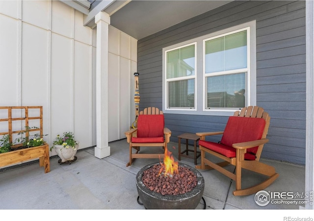 1911 Morningstar Way Unit 2, Fort Collins, CO 80524 - view of patio with an outdoor fire pit