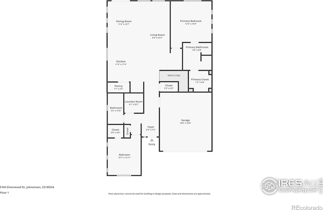 5104 Silverwood Dr, Johnstown, CO 80534 - view of property floor plan