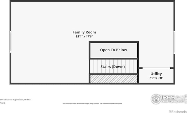 5104 Silverwood Dr, Johnstown, CO 80534 - view of floor plan / room layout