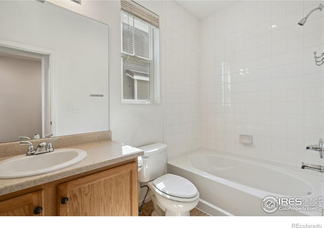 5104 Silverwood Dr, Johnstown, CO 80534 - bathroom with vanity and bathtub / shower combination