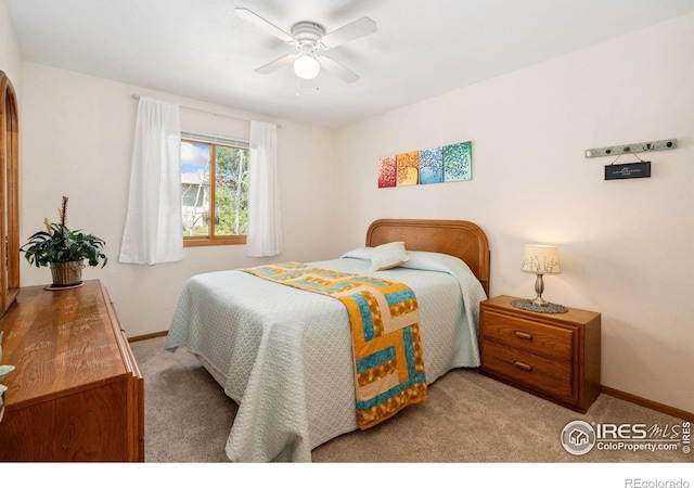 1967 Rangely Ct, Loveland, CO 80538 - bedroom with carpet flooring and ceiling fan