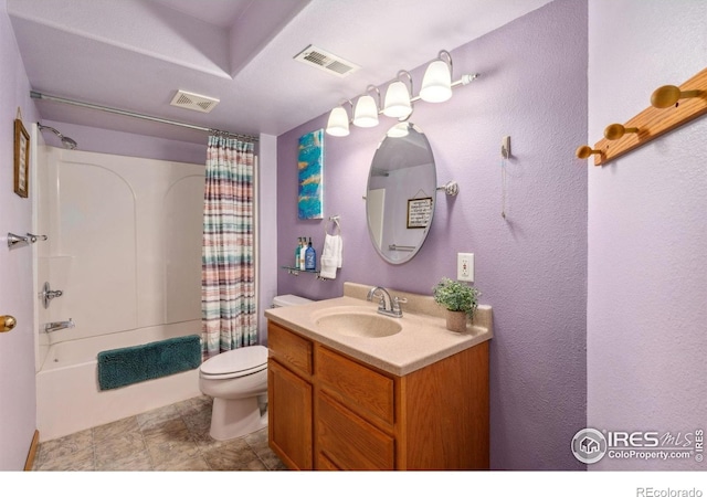 1967 Rangely Ct, Loveland, CO 80538 - full bathroom with vanity and shower / bath combo with shower curtain