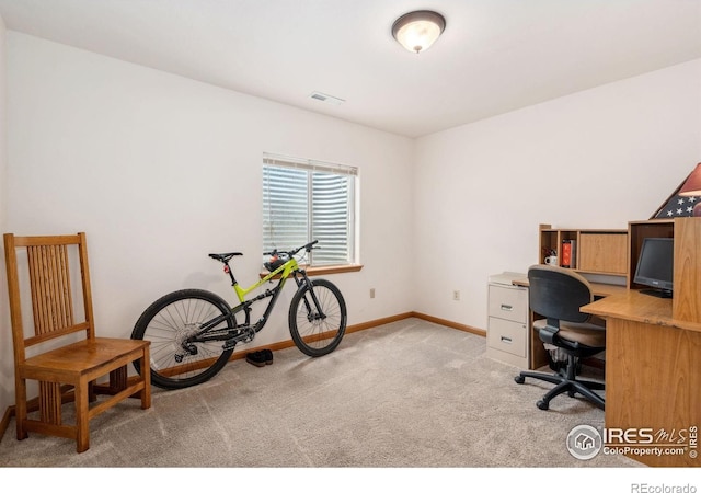 1967 Rangely Ct, Loveland, CO 80538 - home office with carpet and baseboards