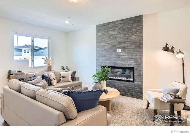 2744 Bear Springs Cir, Longmont, CO 80503 - living area featuring a fireplace