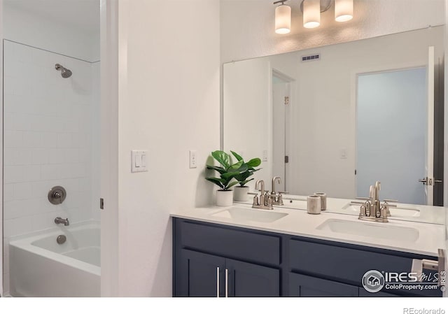 2744 Bear Springs Cir, Longmont, CO 80503 - full bath featuring double vanity and shower / bath combination
