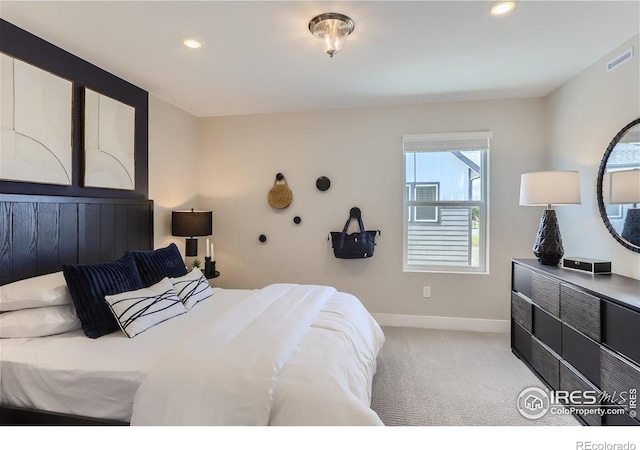 2770 Bear Springs Cir, Longmont, CO 80503 - bedroom with light carpet and recessed lighting