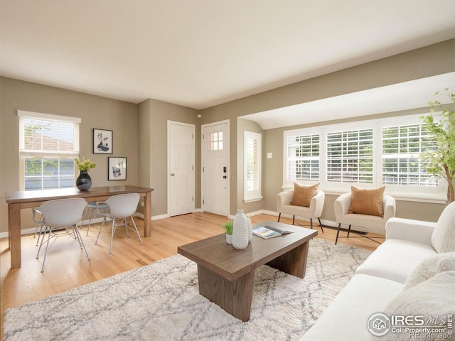 1750 Trenton St, Denver, CO 80220 - living room featuring wood finished floors and baseboards