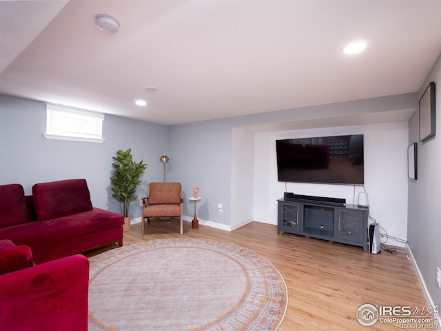 1750 Trenton St, Denver, CO 80220 - living area with wood finished floors and recessed lighting