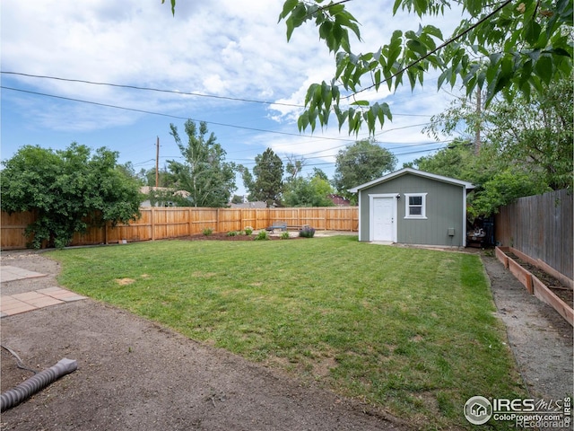1750 Trenton St, Denver, CO 80220 - fenced backyard featuring an outdoor structure