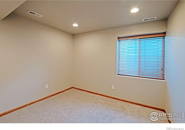 3268 White Buffalo Dr, Wellington, CO 80549 - carpeted spare room with recessed lighting