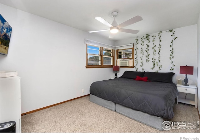 408 Riddle Dr, Fort Collins, CO 80521 - bedroom featuring carpet flooring, cooling unit, and ceiling fan