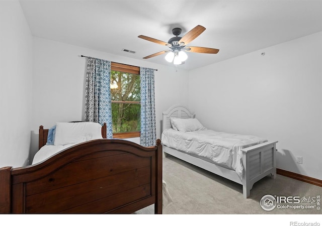 991 Peaceful View Pl, Johnstown, CO 80534 - bedroom with carpet flooring and ceiling fan