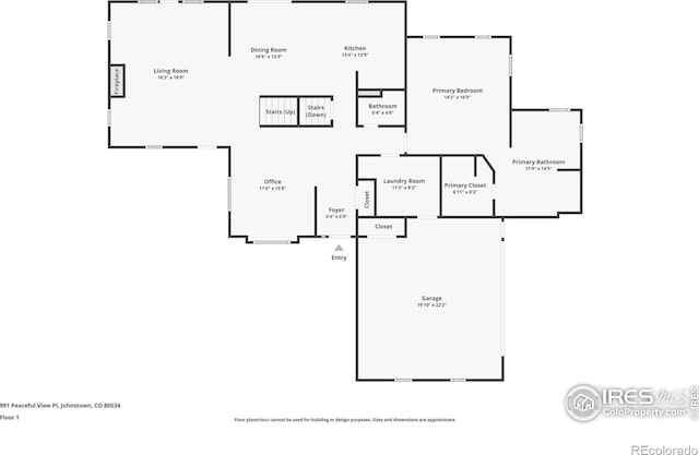 991 Peaceful View Pl, Johnstown, CO 80534 - view of home floor plan