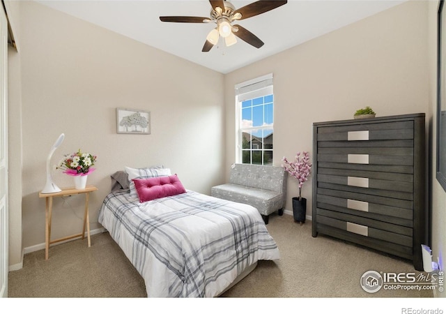4822 Wildflower Pl, Dacono, CO 80514 - bedroom featuring carpet floors and a ceiling fan