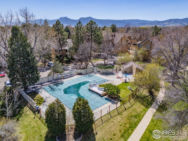 5904 Gunbarrel Ave Unit B, Boulder, CO 80301 - view of pool with a patio and a mountain view