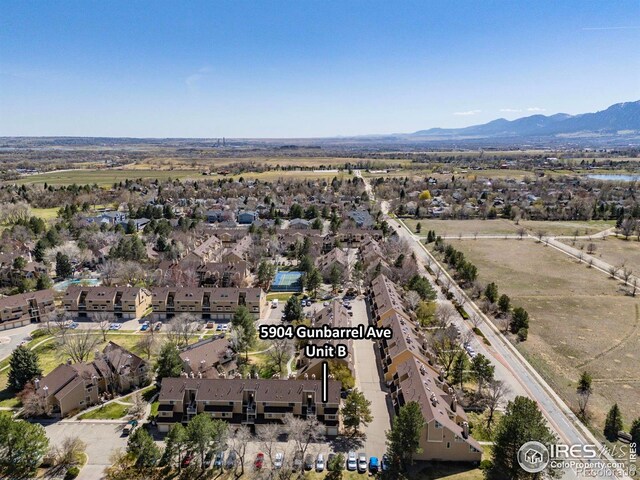 5904 Gunbarrel Ave Unit B, Boulder, CO 80301 - view of property location featuring a mountainous background and nearby suburban area