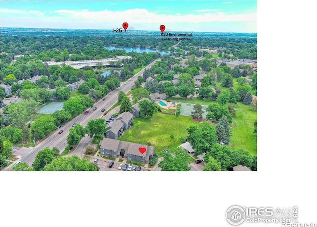 801 E Drake Rd Unit G77, Fort Collins, CO 80525 - aerial view of a large body of water